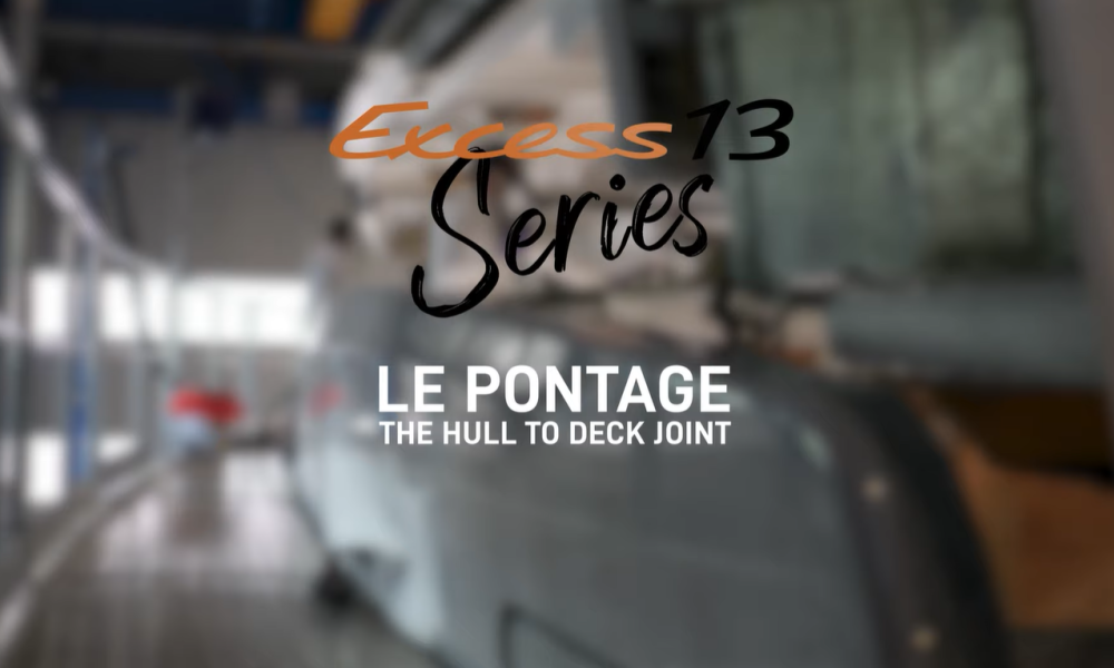 Video of Excess 13 #1 catamaran hull to deck joint at Le Poiré-sur-Vie ...