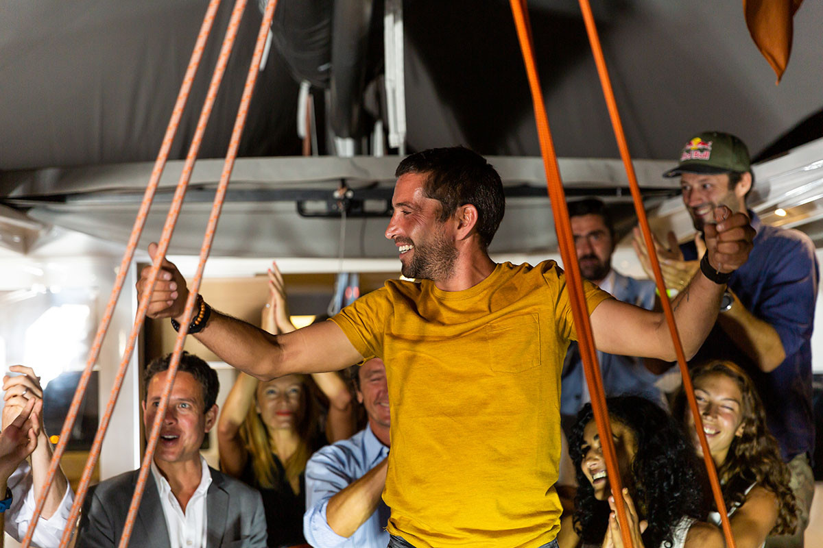 the excess 11 catamaran delivery to excess challenge winner